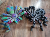 Luminous Lucy Crochet Tarantula - Handcrafted Giant Spider Plush, 20 Inches Long