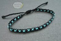 Cross-Faded Stackable Friendship Bracelet | 17 colors to choose from
