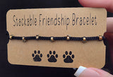 Paw Print Stackable Friendship Bracelet