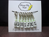 Neon Pot Leaf Smoking Joint Hook Reminder Stitch Markers