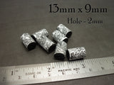 Black Doodle Paper Beads