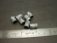 Black Doodle Paper Beads