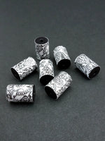 Black Doodle Paper Beads