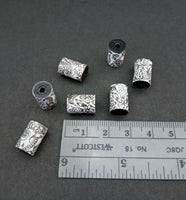 Black Doodle Paper Beads